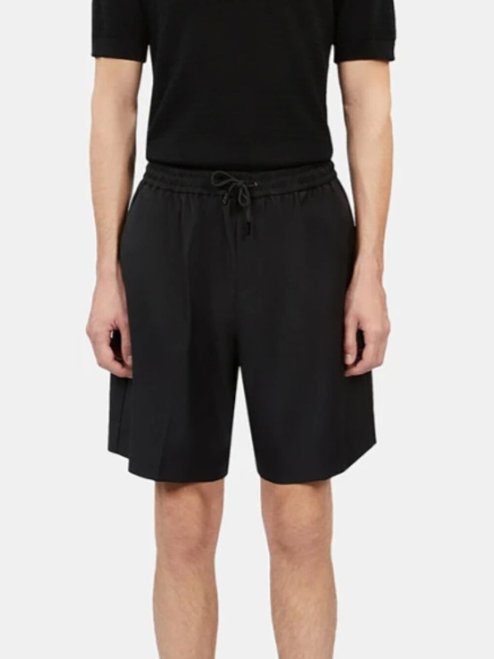NWT The Kooples Black wool Bermuda shorts Size French 38
